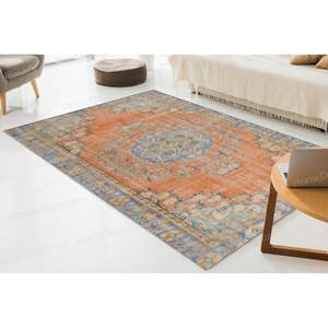 Tapis imprimé à motifs floraux : sublimez votre espace avec une beauté intemporelle, tapis fin non tissé - Product Image 4