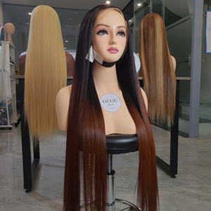 Perruque de cheveux humains vietnamiens bruts de 24 pouces du vendeur en gros os droit sans enchevêtrements et sans perte - Product Image 3