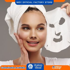 NIDY masque facial jetable feuille moyenne 100% coton soins à domicile ameublement literie doux respirant masque de protection hygiénique - Product Image 4