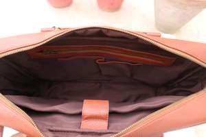 Elegant Leather <b>Men</b> Laptop <b>Bag</b> Wholesale OEM Custom Logo Briefcase Business Travel <b>Messenger</b> Shoulder Tote LPG-0320 - Product Image 5