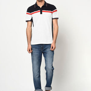 Camisetas Polo, Camisetas Polo para Hombre, Nuevo Diseño Elegante y Cómodo, Nueva Llegada, Ropa de Calle, Cuello Redondo, Camiseta 100% Algodón para Hombre - Product Image 1