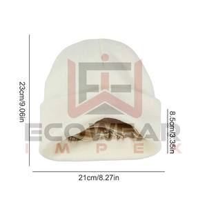 Wholesale Thick Ribbed Embroidered <b>Beanie</b> Custom Knitting Caps Logo Hats Cuffed Acrylic <b>Beanie</b> Luxury Butter Satin Liner <b>Beanie</b> - Product Image 5