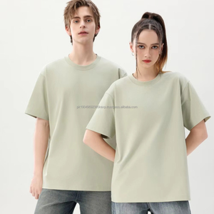 เสื้อยืดยูนิเซ็กซ์เนื้อหนาเป็นมิตรกับสิ่งแวดล้อม ผ้าคอตตอน 80% โพลีเอสเตอร์ 20% ผ้าสั่งทำพิเศษ แขนสั้น ทรงปกติ สีพื้น พิมพ์ลายดิจิทัล - Product Image 1