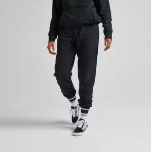Pantalon de jogging décontracté professionnel pour homme, coupe droite, jambe large, avec logo personnalisé, taille élastique et cordon de serrage, 100% coton - Product Image 3