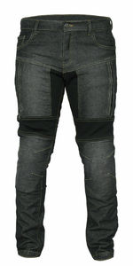 Pantalones vaqueros blindados para motocicleta para hombre con forro de aramida, pantalones de montar en moto con panel elástico - Product Image 6