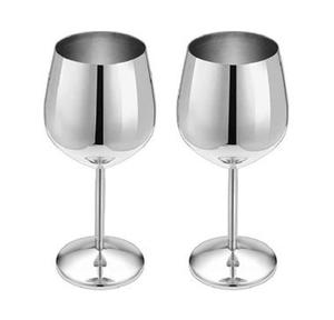 Copa de Vino de Acero Inoxidable Personalizada al por Mayor, Hecha a Mano, Ecológica, Estilo Moderno Clásico, Capacidad de 250-500 ml - Product Image 1