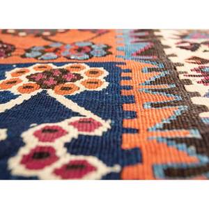 Nayaab Handmade Geometric Wool Rugs Pink & Purple Flat Weaves Paem-993 for Home Use-for Living Room Hallway or Bedroom - Product Image 3