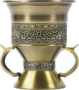 Brûleur d'encens décoratif en métal Bakhoor, style arabe, écologique, pour une fragrance de luxe à la maison - Product Image 1