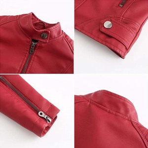 Chaqueta de Cuero para Mujer, Venta al Por Mayor, Personalizada, de Alta Calidad, Tejida, Impermeable, Transpirable, Ecológica, Reversible - Product Image 2