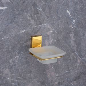 MISHWA-Jabonera de vidrio templado SD de vidrio templado, jabonera de baño montada en la pared con drenaje ranurado, diseño moderno y lujoso - Product Image 1