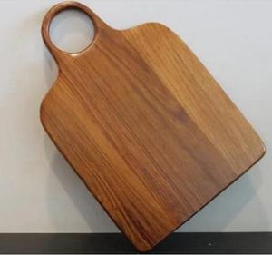 Tabla de cortar de madera de alta calidad con mango, forma rectangular, tabla para cortar frutas y verduras, accesorios de cocina - Product Image 2