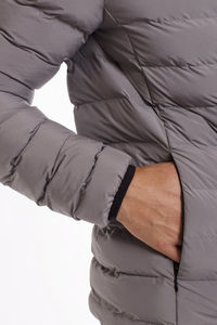 Chaqueta Bomber de lona informal para hombre, color personalizado, superventas, 2024, High Street, poliéster, cortavientos, capucha, cierre de cremallera para otoño - Product Image 3