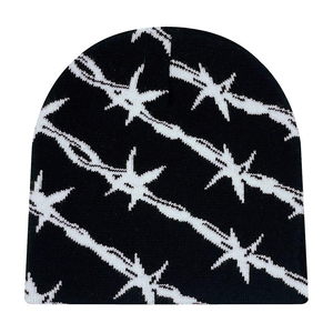 หมวกบีนนี่สำหรับเล่นสกีฤดูหนาวทำจากอะคริลิคออกแบบโลโก้ได้ตามต้องการ - Product Image 6