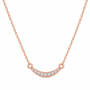 Luxury Moissanite Pendant Necklace Women Purpose Gold Plated Round Brilliant Cut <b>Moon</b> Shape - Product Image 5