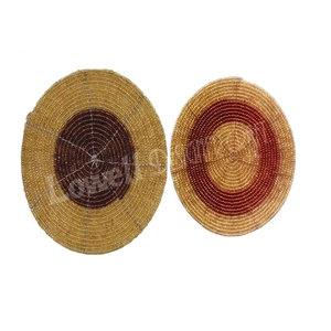 Nouveauté, vente chaude, set de dessous-de-plat et de sous-verres à motifs perlés, style unique et original, fabriqué à la main en Inde pour des repas élégants - Product Image 1