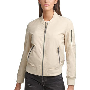 Chaqueta de bombardero de manga larga con estilo para mujer, ropa informal para adultos, chaqueta de bombardero de talla grande para mujer a la venta - Product Image 1