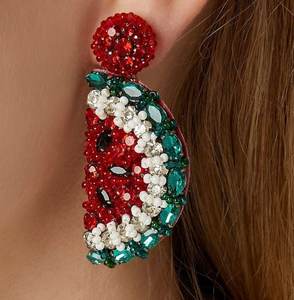 Pendientes bordados a mano, pendientes personalizados con múltiples cuentas, joyería festiva para mujer al mejor precio, pendientes con cuentas. - Product Image 5