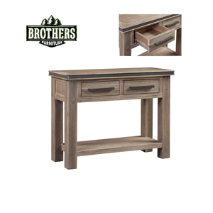 Armario de marca Atlas, mesa de salón sólida KD, 2 cajones, mesa de armario de dormitorio de Viet Nam, fabricación de muebles - Product Image 1