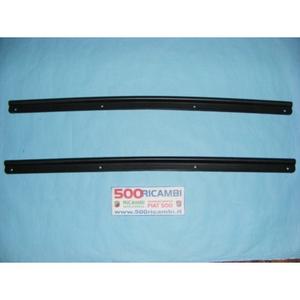 Various FIAT 500 F L R Door & <b>Window</b> Sills Pair of Black <b>Plastic</b> Battitacco Batticalcagno - Product Image 1