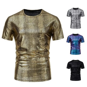 เสื้อยืดสำหรับผู้ชายเสื้อยืดคอกลมแห้งเร็วผ้าสแปนเด็กซ์ระบายอากาศได้ดีผ้าคอตตอนฟิตเนสยิมออกแบบได้ตามต้องการ - Product Image 3