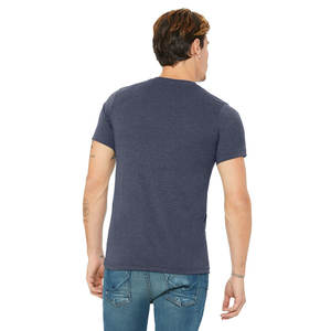 Camisetas deportivas de cuello en V para hombre, 100% algodón, de color sólido, personalizadas al por mayor de Bella Canvas - Product Image 5