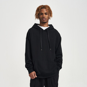 Ensemble sweat-shirt polaire et hoodie évasé personnalisé 3D uni pour homme et unisexe, 100 % coton, hiver, vente en gros - Product Image 3