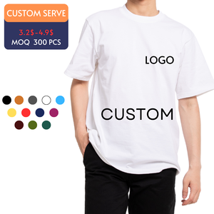 เสื้อยืดสำหรับผู้ชายผ้าลูกฟูกผ้าฝ้าย100% อัดตามสั่งพิมพ์ลายวินเทจ230กรัม odm/OEM - Product Image 1