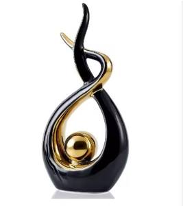 Estatua Moderna de Arte Abstracto en Metal de Aluminio, Decoración para el Hogar, Centro de Mesa para Sala de Estar, Comedor o Mesa de Centro - Product Image 1