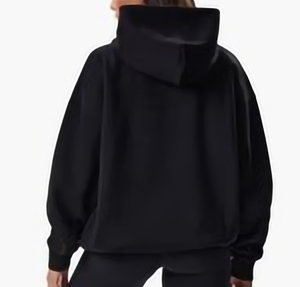 Sudaderas con capucha de alta calidad, 100% algodón, tejido French Terry grueso, logotipo impreso personalizado, transpirables, cálidas, estilo hip hop, para mujer. - Product Image 2