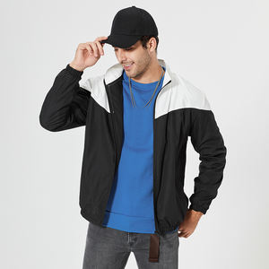 เสื้อแจ็คเก็ตกันลมมีซิปสำหรับผู้ชายฤดูใบไม้ร่วงและฤดูหนาวโลโก้ออกแบบได้ตามต้องการ - Product Image 2