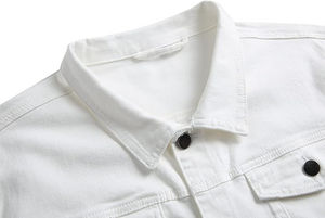 แจ็กเก็ตยีนส์ผ้าฝ้าย100% สำหรับผู้ชายแจ็กเก็ตยีนส์แบบบางสำหรับผู้ชายดีไซน์ใหม่2025ขายส่ง - Product Image 4