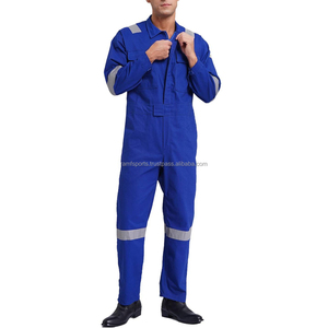 Combinaison de travail unisexe en coton, anti-poussière, bandes réfléchissantes de sécurité, combinaison de mécanicien, durable, respirante, certifiée CE - Product Image 3