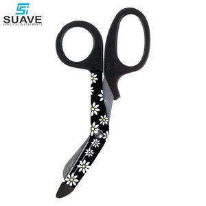 SUAVE INSTRUMENTOS QUIRÚRGICOS Logotipo personalizado Impresión Trauma Tijeras Heavy Duty Medical EMT Acero inoxidable Vendaje Tijeras Fórceps - Product Image 2