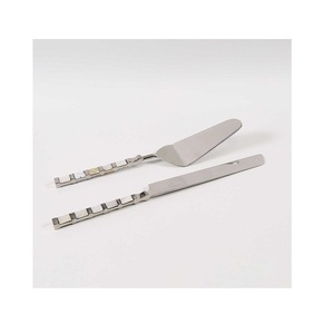 Ensemble de 4 couverts en fer blanc et or pour décoration de table, fête de mariage, événement, couverts - Product Image 5