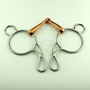 Embouchures pour chevaux en acier inoxydable au meilleur prix / Embouchures pour chevaux de haute qualité en couleur unie, double, nouvel emballage personnalisé, en vente - Product Image 4