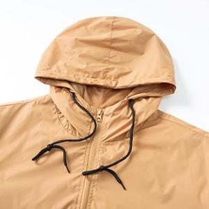 Veste coupe-vent en ligne, personnalisée, à manches longues, imperméable, avec fermeture éclair, coupe-vent d'extérieur, avec impression de logo, Jaket - Product Image 4