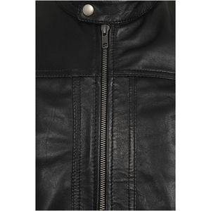 Chaqueta de Invierno de Piel de Oveja Genuina Original para Hombre, Cuello Alto, Logotipo Frontal, Último Diseño OEM, Cortavientos Elegante Personalizado de Alta Calidad - Product Image 3