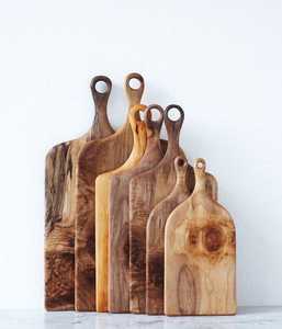 Planche à découper en bois de bambou véritable Planche à salade en bois de manguier et planche à découper les légumes - Product Image 3