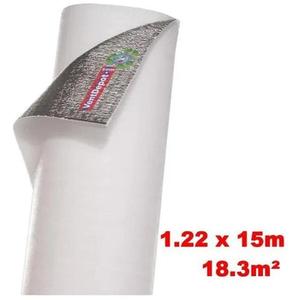 ฉนวนกันความร้อนไมโครเซลล์, MXCRO-004, 1.22 ม. x 15 ม., ความหนา 3 มม., -51 ถึง 82 องศาเซลเซียส, โลหะเคลือบ 0.1 มม., ไมโครเซลล์ 3 มม., โพลีเอทิลีน - Product Image 1