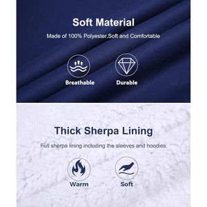 Sudaderas con capucha para hombre de último diseño con estilo de cremallera Patrón sólido Ropa de calle de invierno Precio al por mayor Sudadera con capucha de peso pesado sostenible - Product Image 5