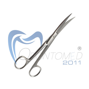 Tijeras Quirúrgicas Odontomed 2011 de Acero Inoxidable de Alta Calidad, 5 1/2 Pulgadas, Curvas y Afiladas, Certificación CE Clase I, Uso Hospitalario - Product Image 4