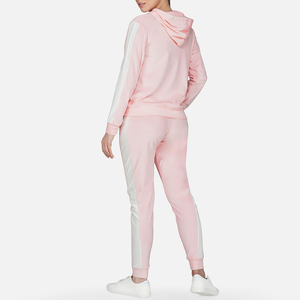Conjunto Deportivo con Capucha para Mujer, Manga Larga, Color Sólido, Pantalones Casuales con Bolsillos Laterales, Cintura Elástica, Ropa de Primavera - Product Image 3