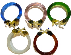 Designer Glass <b>Bangles</b> Wholesale Special All Occassion Innovative Hand Made Glass Art <b>Bangles</b> - Product Image 1