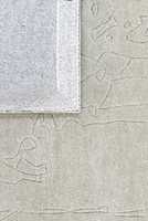 Tapis moderne abstrait neutre de luxe écologique antidérapant adapté aux animaux de compagnie minimaliste fait main à poils ras en laine/soie 1 pièce pour salon