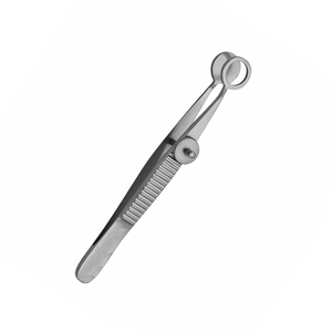 Pinzas Desmarres Chalazion de alta calidad de acero metálico, placa superior abierta ovalada grande, pinzas para párpados oftálmicos, medición en pulgadas - Product Image 1