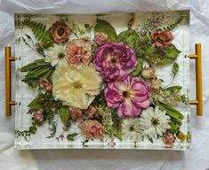 Plateau de service de luxe en résine effet marbre pour table à manger, pièce unique avec forme et taille personnalisées à des prix abordables - Product Image 6