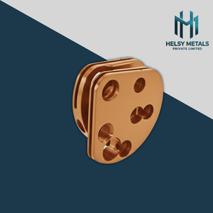 Bloc de connexion en cuivre de haute pureté, borne de puissance usinée VMC avec trous filetés de précision pour assemblages électriques - Product Image 4