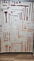 Tapis Adiva en polyester shaggy du Guangdong, tissé jacquard, fabriqué à la machine, à poils moyens, réversible, rembourré, lavable, antidérapant, pour voyage