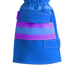 Haute résistance à la chaleur pompier utilisation gants de sécurité unisexe robuste coupe-vent gants en cuir gants de sécurité - Product Image 4