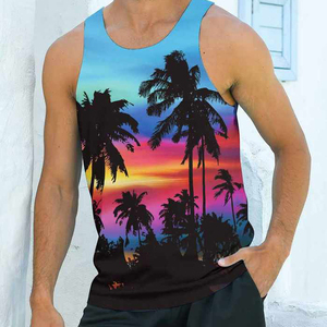 Men's Comfortable Breathable Knitted Tank Top Polyester/Cotton Quick Dry Wholesale Price - Product Image 6